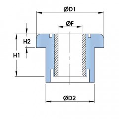 Polymax TB Centre Bonded Mount