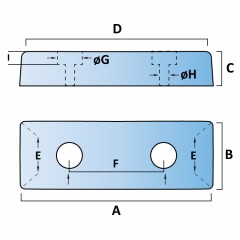 Polymax Trapezium Buffer (2 Fixings)