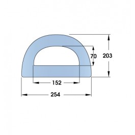 Bespoke Large D-Fenders 6000L x 254W x 203H  at Polymax