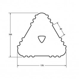 Aircraft Wheel Chock 1000L x 155W x 170H  at Polymax