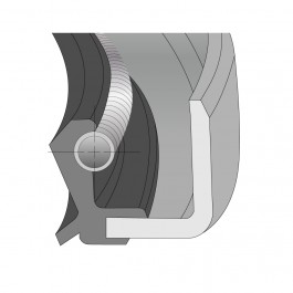 Oil Seal Type B Imperial Nitrile Double 1.906'' ID x 2.752'' OD x 0.375'' Thick at Polymax