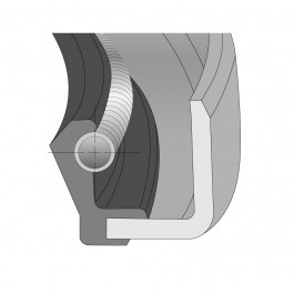 Oil Seal Type B Imperial Nitrile Single 0.375'' ID x 0.875'' OD x 0.25'' Thick at Polymax