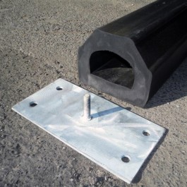 Polymax Kerb Floor Mounted Buffer - w/ Plate