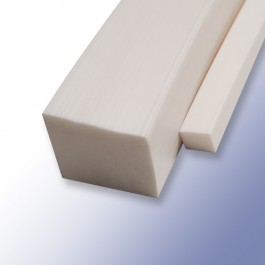 Silicone Solid Square Strips White 5mm 60ShA at Polymax