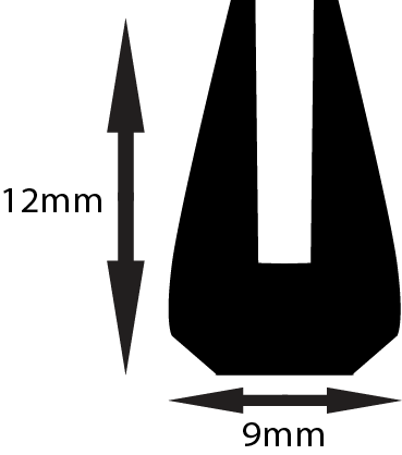 Soft Profiles To Suit 2.5mm P404 60 ShA Black