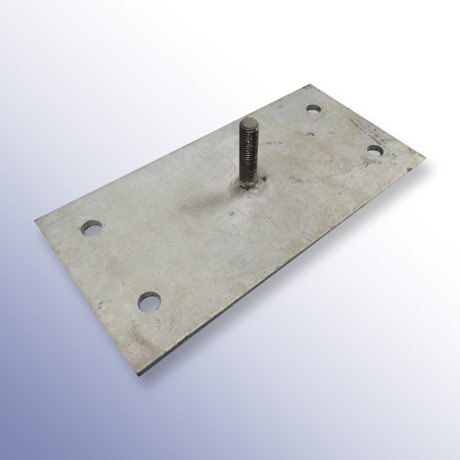 Rubber Extruded Kerb Fixing Plate 250L x 125W x 4H