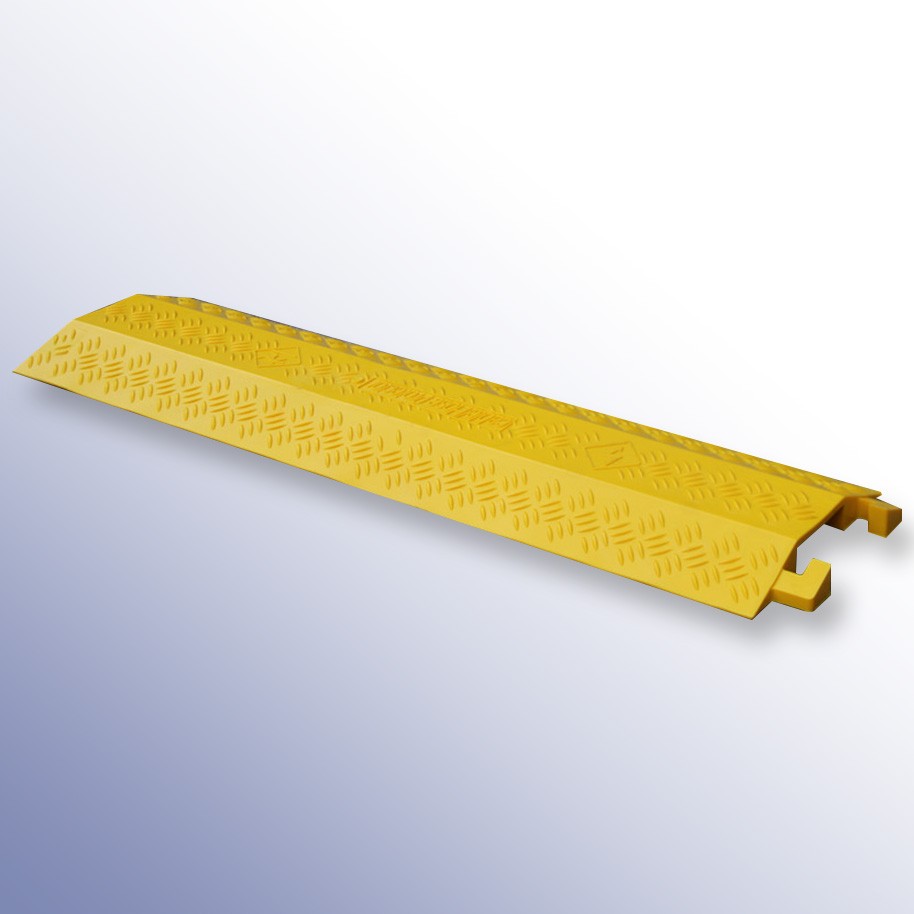 Shallow Cable Cover Yellow LPDE 1000L x 275W x 40H (1 Channel, 100mm x 30mm)