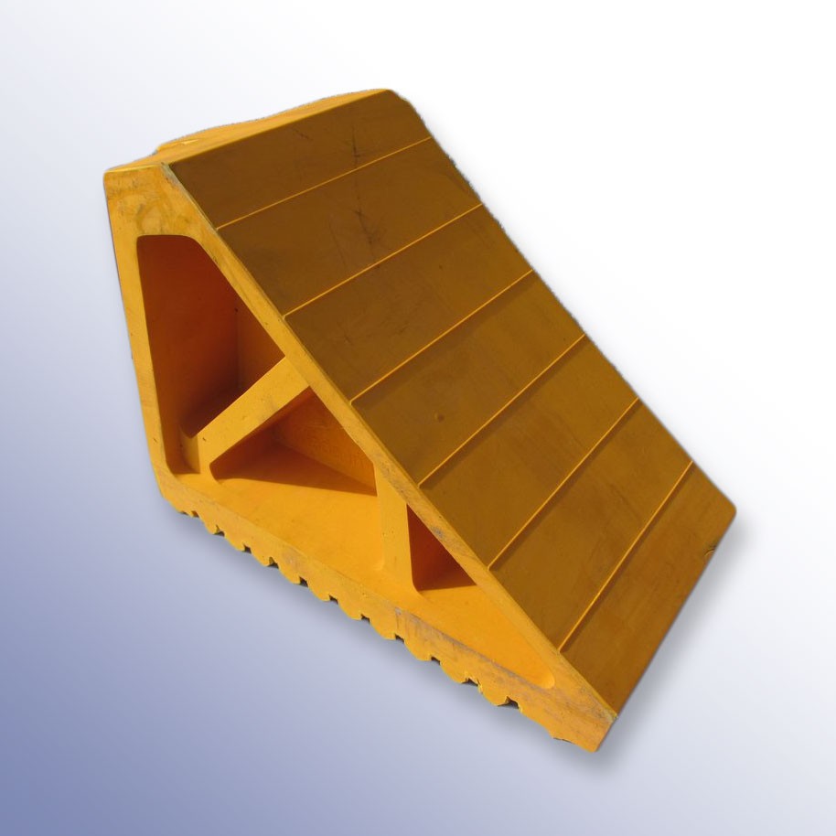 Yellow Wheel Chock 270L x 120W x 185H 