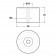 Cylindrical Bumper 38D x 25H  Technical Drawing