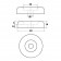 Cylindrical Bumper 40D x 15H  Technical Drawing