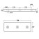 Dock Bumper Packer 3 Holes 750L x 250W x 50H Technical Drawing