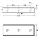 High Visibility 3 Fixings Front Rubber Element 710L x 210W x 35H Technical Drawing