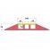 Polyurethane Extra Strength Cable Protector 900L x 500W x 75H (3 Channels, 65mm x 65mm, 40 Tonnes)  Technical Drawing