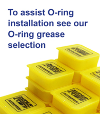 To assist o-ring installation try our silicone greases
